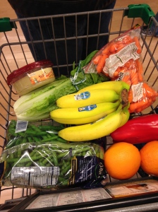 My typical grocery cart. It's so colorful!